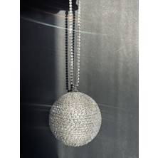 Fox Taşlı Disco Topu Dikiz Aynası Süsü 5 cm Işıltılı Gösterişli Ayna Süsü