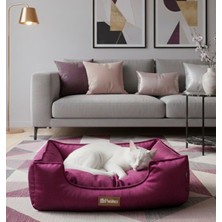 Patitex Özel Seri Kadife Yatak- Kedi Yatak- Köpek Yatak - Lux Yatak- Minderli Yatak - S ve M Beden