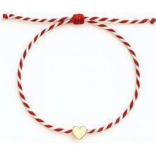 Chellomood Marteniçka Kalp Bileklik – Marteniçka Kırmızı Beyaz Şans Bilekliği