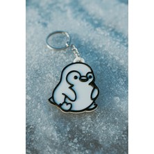 Serüven Sevimli Penguen Figürlü Anahtarlık – Buz Temalı Dekoratif Aksesuar