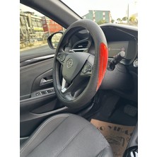 EFEAKS Geçmeli Direksiyon Kılıfı Fosforlu Kanat Kırmızı