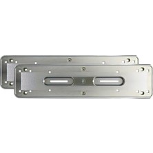 EFEAKS Oto Plakalık Hummer Tipi Abs Plastik Üzerine Krom Kaplama 1 Takım 2 Adet