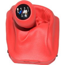 Rose Bmw E46  Topuzlu Vites Körüğü -5 Ileri- Man.şanz; Kırmızı Suni Deri -///m- - B A1434098/524RD