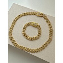 Youes Jewelry Gurmet Kolye ve Bileklik Seti Kilit Kuyumcu Model