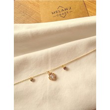 Melanj Craft Kalpli Ince Zincir Çelik Bileklik - Gold