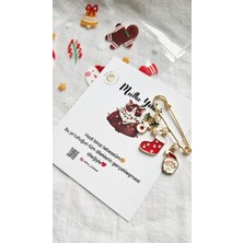 Mith Sb Takı Yılbaşı Temalı Çengel Yaka Iğnesi - Broş B