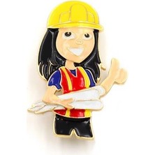 Royaleks Mimar Broş - Çok Renkli