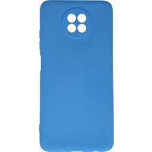 Xiaomi Redmi Note 9 5g Kılıf Nano Içi Kadife Silikon - Mavi