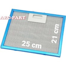 ARC-PART Silverline 1170 Astec Aspiratör/davlumbaz Alüminyum Filtre - 1 Adet - 25X21 cm