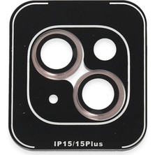Joko Iphone 15 Pvd Metal Kamera Lens - Pembe