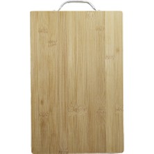 Go İthalat Ahşap Bambu Kesim Panosu Metal Kulplu 20X30X1.7CM (5263)
