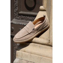 Vantaggio Shoes Phoenix Süet %100 Hakiki Deri Erkek Loafer Ayakkabı