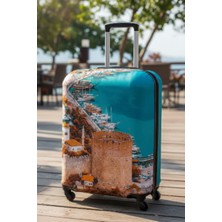 Bd Basarideri Çift Taraflı Dijital Baskılı Valiz Kılıfı 001