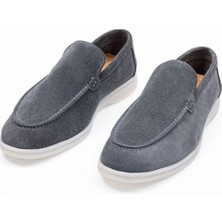 Vantaggio Shoes Loop Süet %100 Hakiki Deri Erkek Loafer Ayakkabı
