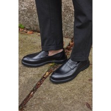 Vantaggio Shoes Vantaggio Romeo %100 Hakiki Deri Erkek Klasik Ayakkabı Düz Tabanlı Şık ve Rahat