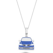 Silverize Mavi Honda Kolye RZ81