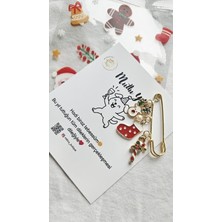 Mith Sb Takı Yılbaşı Temalı Çengel Yaka Iğnesi - Broş C