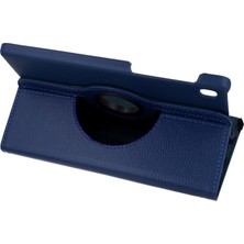 Samsung Galaxy T220 Tab A7 Lite 8.7 Kılıf 360 Tablet Deri Kılıf - Lacivert