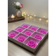 Night Mum 20 Adet Pembe Lotus Mum Düğün Nişan Kına Baby Shower Organizasyon Mumu Dağıtmalıl Hediyelik Mum