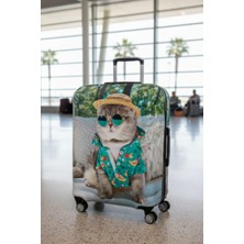 Bd Basarideri Çift Taraflı Dijital Baskılı Valiz Kılıfı 021