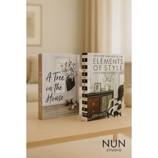 2'li Bohem Tarz Dekoratif Kitap Kutusu | Modern Salon & Ofis Dekoru | Estetik Masa Üstü Aksesuar