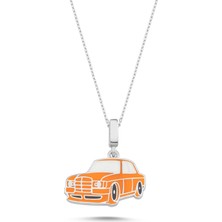 Silverize Turuncu Mercedes Kolye RZ86