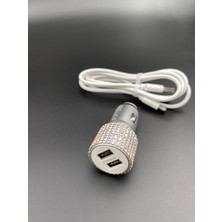 EFEAKS Janjan Taşlı Araç Şarjı (Tpye C Kablo )