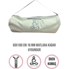 Remege Yoga Mat Taşıma Çantası Yoga Fitness Silindir Antrenman Çantası + 2 Adet Mat Toplama Lastiği