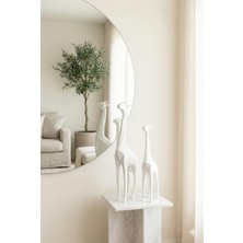 Dekoratif Siyah Zürafa Biblo Seti (2’li) – Modern Geometrik Ev & Ofis Dekoru 2'li Set Beyaz ve Siyah Renk Seçenekleri