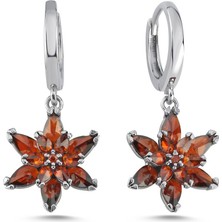 Silverize Yakut Kırmızısı Lotus Gümüş Kolye  KP06