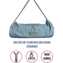 Remege Yoga Mat Taşıma Çantası Yoga Fitness Silindir Antrenman Çantası + 2 Adet Mat Toplama Lastiği