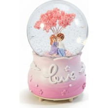 Halk Kitabevi Aşk ve Kiraz Ağacı Müzikli Işıklı Kar Küresi