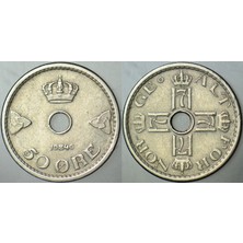 Banknoting Norveç 50 Öre 1946.