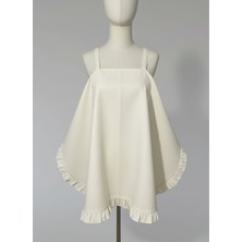 Alya Tiny %100 Pamuk Emzirme Önlüğü - Nefes Alabilen Yumuşak Kumaş-Fırfır Detaylı 2 Katlı Iç Göstermez