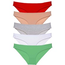 Leopardess 5 adet Süper Eko Set Likralı Kadın Slip Külot