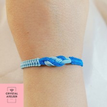 Crystal Atelier Sonsuzluk Figürlü Makrome Bileklik – Unisex Ayarlanabilir El Yapımı Makrome Bileklik - Sonsuzluk Bileklik - Makrome Bileklik - Dostluk Aşk Şans Sembolü Hediyelik Ip Sonsuzluk Bileklik