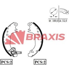 Braxis Arka Fren Balatası Pabuc P106 Saxo Abssız
