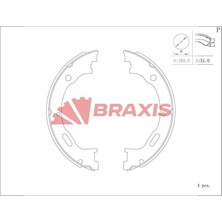Braxis Fren Balatası Arka (Park Frenı Pabucu) Ml-Class W163 9805
