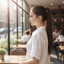 Elma Shop Fiber Sentetik Sihirli At Kuyruğu / Orta Kahverengi