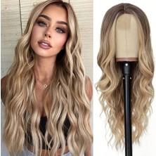 Elma Shop Rus Kumralı Dore Sarı Ombreli Tül Peruk