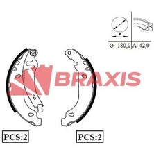 Braxis Arka Fren Balatası Pabuc R11 R19 R21 Manager Twıngo Clıo I (9098)