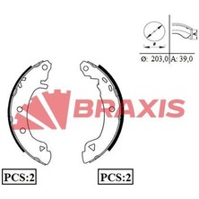 Braxis Arka Fren Balatası Pabuc Brava Bravo 1.6.1.8 Hb.2.0 Marea 1.4