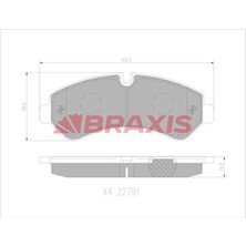 Braxis Fren Balatası Arka Mercedes Sprınter 907 18