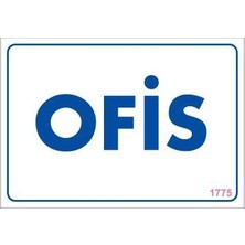 Elma Shop Ofis Uyarı Levhası 17,5X25 KOD:1775
