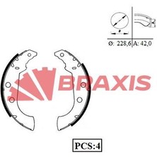 Braxis Arka Fren Balatası Pabuc P306 Xsara Xsara Iı Zx P306 Ym 1.9 1.9td 1.8 8V Abssız
