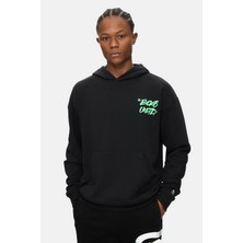 Ecko Unltd. Mıramar Siyah Sırt Baskılı Oversize Pamuklu Erkek Sweatshirt