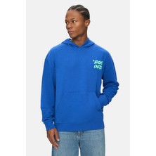 Ecko Unltd. Mıramar Mavi Sırt Baskılı Oversize Pamuklu Erkek Sweatshirt