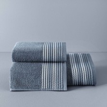 Taç Boutique Taç Butik Doğu Ekspresi Pamuk Yüz Havlusu Mavi 50x85