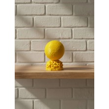Mey İthalat Bfs Mini Fıfa Futbol Topu Biblo Sarı Renk 10CM Spor Temalı Dekor