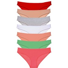 Leopardess 7 adet Süper Eko Set Likralı Kadın Slip Külot